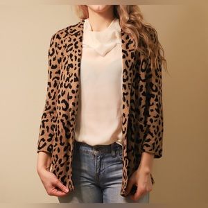 J Crew Animal Print Cardigan